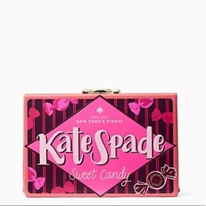 Kate Spade NWT Candy Shop Clutch Pink Wrapper Wallet Multi Novelty